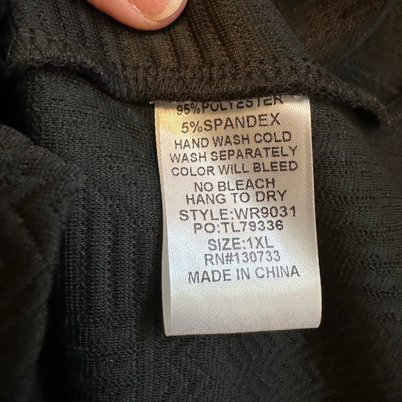 Umgee Black Ruffle Sleeveless Dress 1X PLUS - Picture 5 of 6